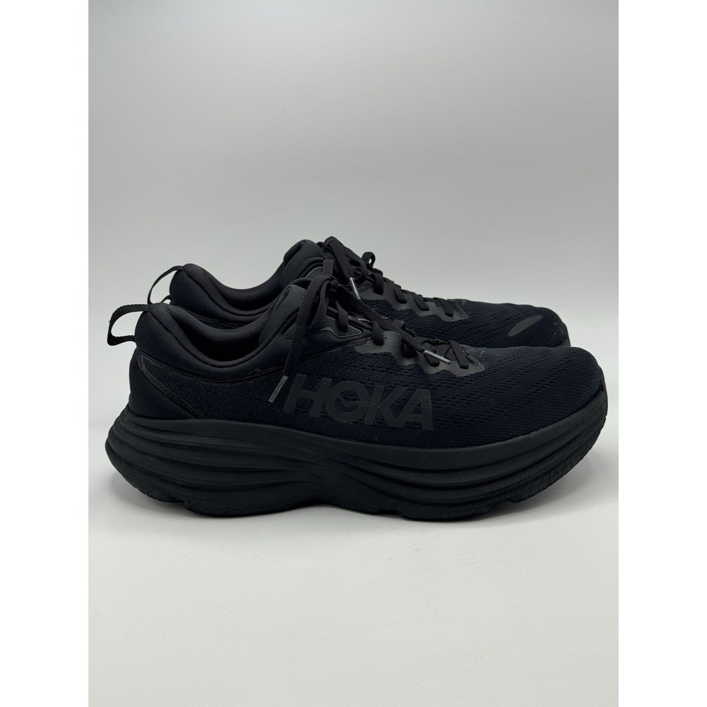 HOKA One One - Bondi 8 - Men Shoes Low Triple Black - Size 11D